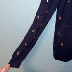 Saks Fifth Avenue Cashmere Bejeweled Crew Neck Sweater Size Medium Photo 3