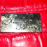 Vintage Isabella Adams Elegant Red leather croc style bag. Size undefined Photo 2