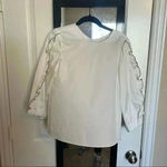 Tibi  Ruffle Trim Long Sleeve Blouse Photo 1