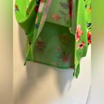 New York Laundry  L Bright Green Floral Braided Sleeve Lightweight Loose Fit Top. Photo 8