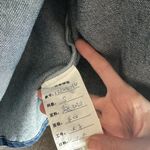 Dolls Kill  SAMPLE Dark Blue Jean Jacket with Tie Bow Sleeves Photo 4