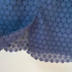 Cynthia Rowley Navy Blue Eyelet Pencil skirt sz 4 Photo 2