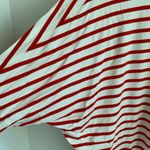 Rachel Pally Red Cream Drape Style Back Opening Top Shirt Blouse Small Photo 1