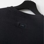 Jarbo Crewneck Long Sleeve Cotton Stretch Shirt Women's Size 40 Gray Photo 5