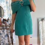 Elliatt Cocktail Dress Off The Shoulder Green Photo 1