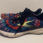 Brooks  LAUNCH 8 TIE DYE‎ Women Size 11 RUNNING WALKING Rainbow Red Blue Pink Photo 3