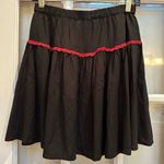 Hot Topic Black & Red Lace-Up Skirt Pull On Style Whimsical Gothic Punk Size S Photo 4