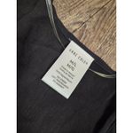 Anne cole  NWT Solid Black Flounce V-Neck Tunic Swim Cover Up Medium Large Photo 2