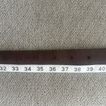 Brown Leather vintage belt with metal detailing and studs Photo 3