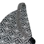 KAVU  Black & White Geometric Canvas Rope Sling Pack Bag Photo 4
