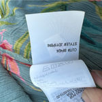 Billabong Night Twist Mini Dress Tropical Floral Teal Surfer Girl Loose Size L Photo 9