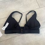 ANDIE  Swim Tahiti Top Black Medium Minimalist V Neck Neutral Basic Bikini NWT Photo 8
