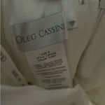 Oleg Cassini  satin lace strapless trumpet beaded wedding‎ dress 6 Photo 8