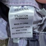 Zenana Outfitters Lavender Garment Dyed Frayed Denim Shorts M | Cottagecore Pastel Casual Photo 4