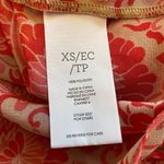 CAbi Vita Blouse Top XS Pink Draped Cowl Neck Sheer Sleeveless Floral 5037 Photo 9