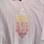 FP Movement Inspire logo tee blush raglan oyster oversized cropped short sleeve Pink Size XS Photo 2