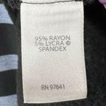 J.Jill  Wearever Dress Womens L Black Blue Stripe Jersey Knit Travel Casual Chic Photo 11