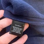 Lafayette 148  linen scoopneck tank top navy blue sz S small Photo 3