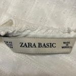 ZARA Women's White Ruffle Sleeveless V-neck Peplum Crop Blouse Tank Top Size XS Photo 2