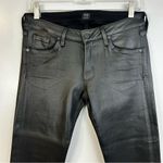 Citizens of Humanity  Black Racer Coated Black Skinny Low Rise Jeans Size 29 Photo 2