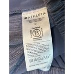 Athleta Linen Drawstring Pants Women's Size Medium Blue Striped Pockets Boho Photo 3