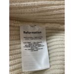 Reformation Cream Cashmere One Shoulder Long Sleeve Rib Knit Sweater Top Size S Photo 3