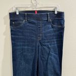 Spanx Size Large Midnight Shade Flare Wide Leg Jeans Pull On Stretch Comfort Photo 5