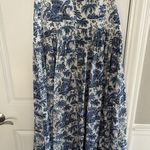 STAUD Procida Cotton Toile Maxi Skirt Blue Size 4 Photo 3
