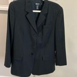 DKNY  black shoulder pads blazer wool poly Photo 0