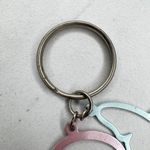 Pastel Pink and Blue Heart Love Butterfly Cut Out Keychain Keyring Photo 2
