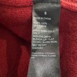 Chico's Black Label‎  V-Neck Cashmere Sweater Womens Small Brick Red Quiet Luxury Photo 3