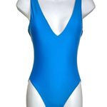 Summersalt Back Flip One Piece V Neck Cobalt, Aqua Swimsuit 2 Photo 0