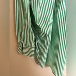 Maeve Anthropologie  The Bennet Buttondown Shirt Striped Edition Sz XL Green Photo 9