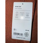 Athleta NWT  Brown Orange Rust Echo Short Sleeve Shirt Women’s XL $99 MSRP Photo 4