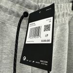 Nike Size 1X NWT Tie Waist Sweatpants Gray Standard Fit Leg Pocket Zipper Gym Photo 6