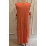 Anybody Cozy Knit Wrap Front Tank Maxi Dress Resort‎ Beach Vacay Orange Size 3X Photo 2