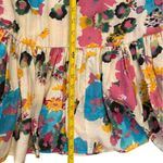 Meghan LA  Floral Summer Maxi Dress Strappy Backless Lace Trim Boho Size Small Photo 9