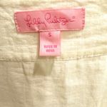 Lilly Pulitzer  White Linen Beaded Tunic Top Cover Up Size S Photo 1