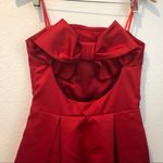 Jill Stuart NWT  Ruby Red Satin Big Bow Dress Photo 9
