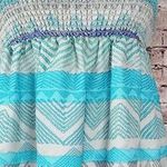 American Eagle  Y2K Boho Smocked Tube Top strapless mini dress size small Photo 0