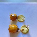 Handmade Real Dried yellow Rose Flower Earrings – Unique & Delicate Design new Photo 6