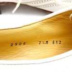 Gravati Garys Ivory White Leather Wingtip Oxford Shoes Size 7.5 Italian Brogues Photo 13