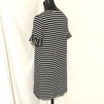 SheIn  Striped Ruffle Sleeve Dress Black White Size Small Photo 5