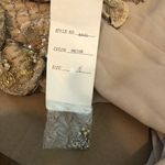 Jovani  Evening Long Sleeve Beaded Illusion Beige Gatsby Deco Formal Keyhole Gown Photo 7