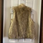 Kenar NWT  Tan/Brown Faux Fur Sleeveless Vest Large Photo 9