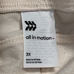 All In Motion French Terry Cotton Shorts Ivory 5” Women’s Plus 3X XXXL 24-26 Photo 5