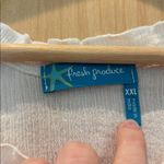 Fresh Produce Tank Sleeveless Cotton Blouse White Ruffle Size XXL Photo 3