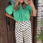 JODIFL Black polka dot print wide pants Photo 0