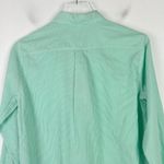 Everlane NWT  The Silky Cotton Relaxed Shirt Striped Green Size 4 NEW Photo 6