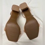 Nine West Allha 3 Braided Strap Chunky Heels in Macaroon Tan 6.5 Photo 10